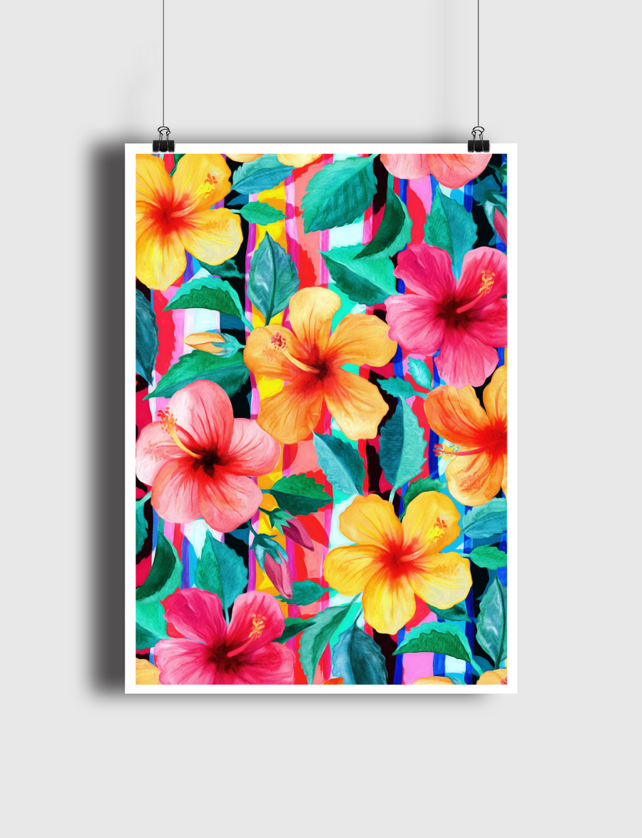 Maximalist Hibiscus Floral