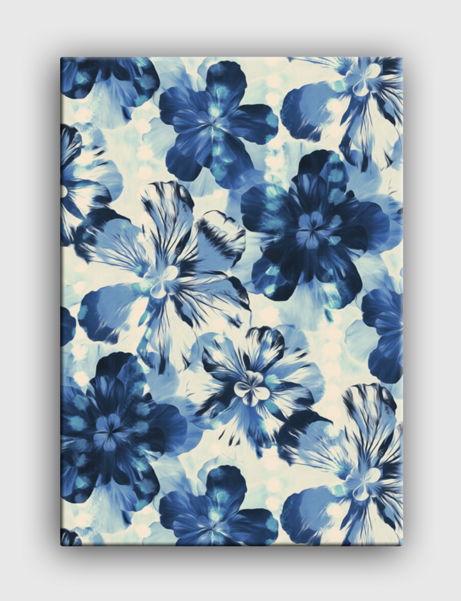 Oversized Indigo Floral