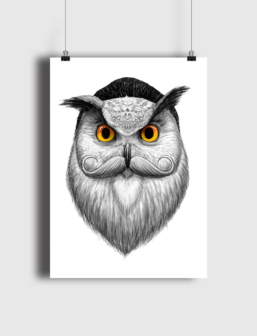Bearded owl