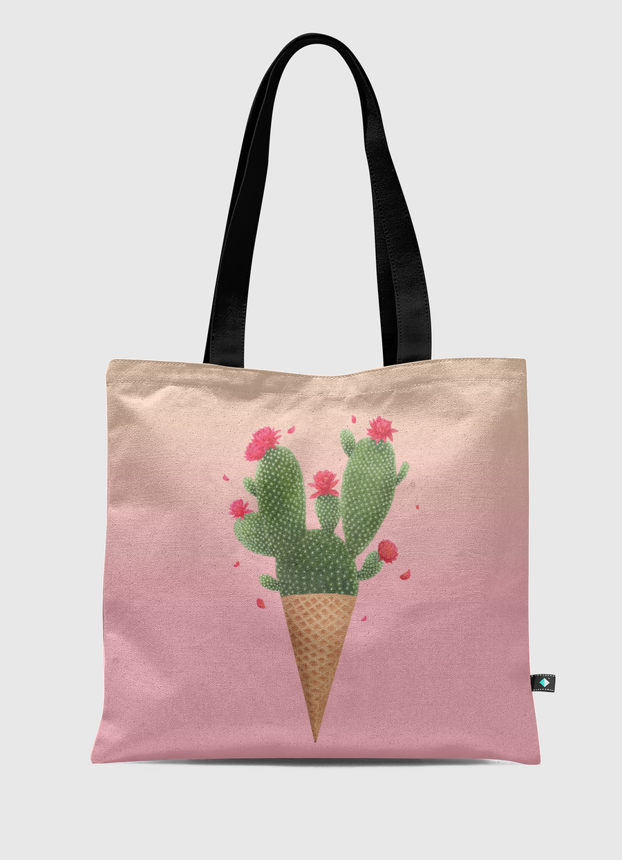 Ice cream with cactus