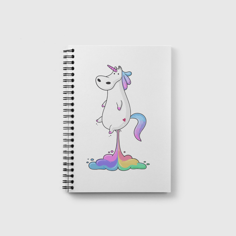Unicorn with rainbow