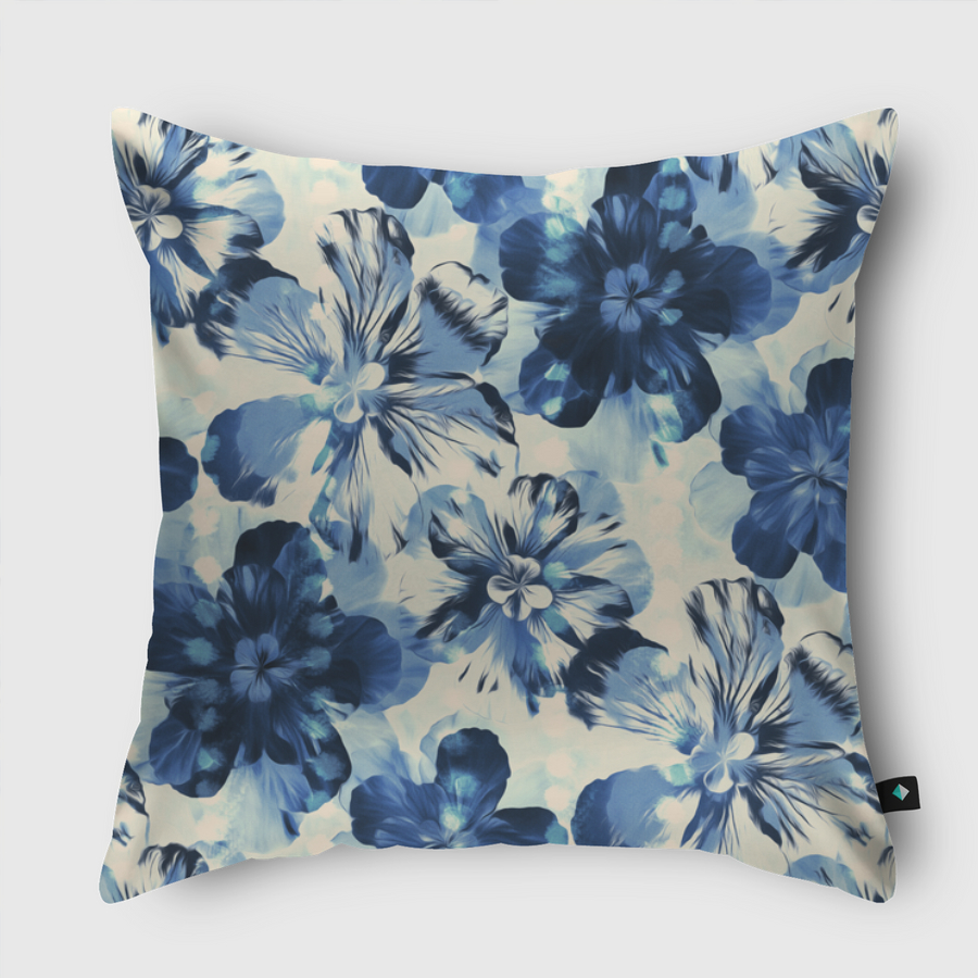 Oversized Indigo Floral