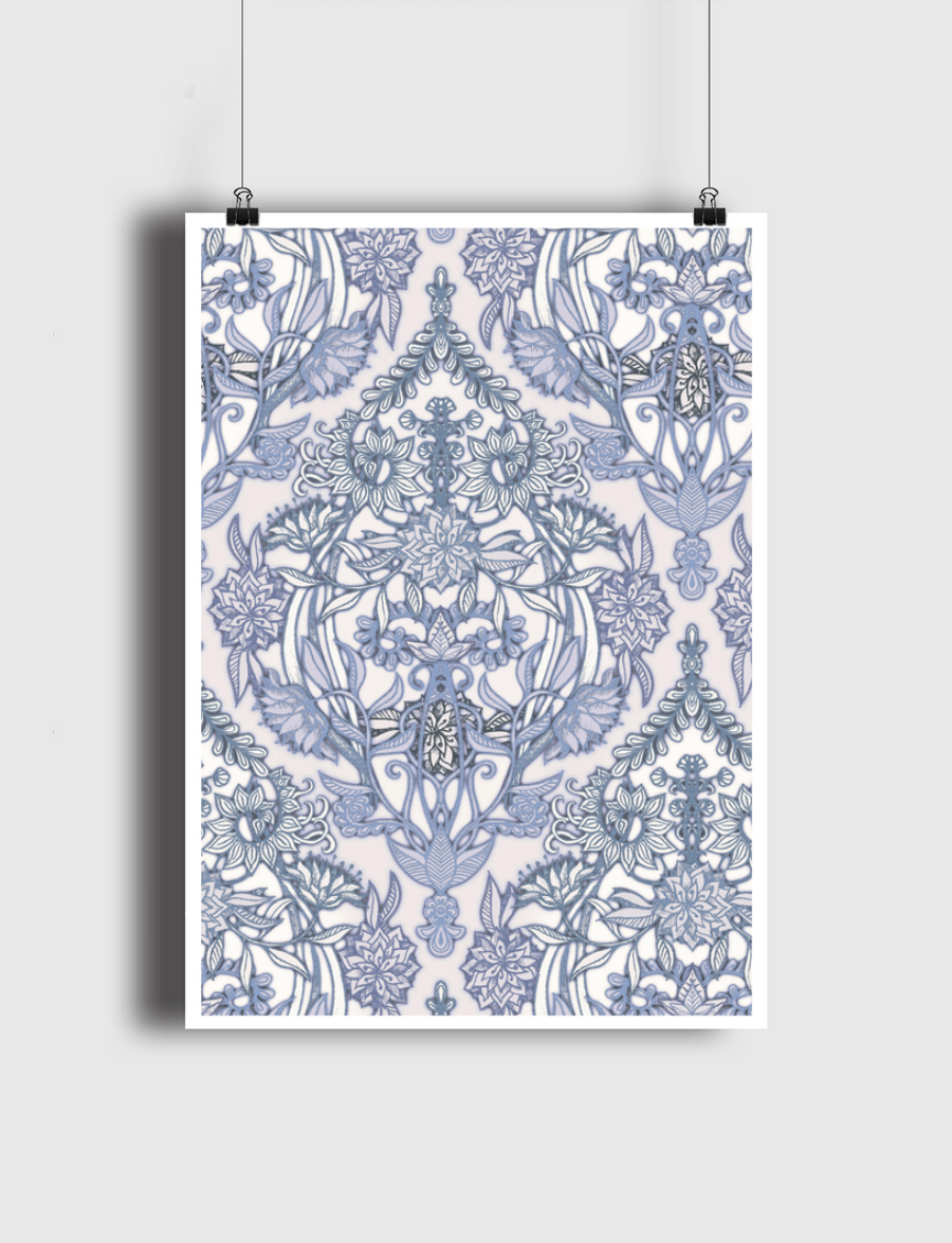 Lilac + Grey Botanical