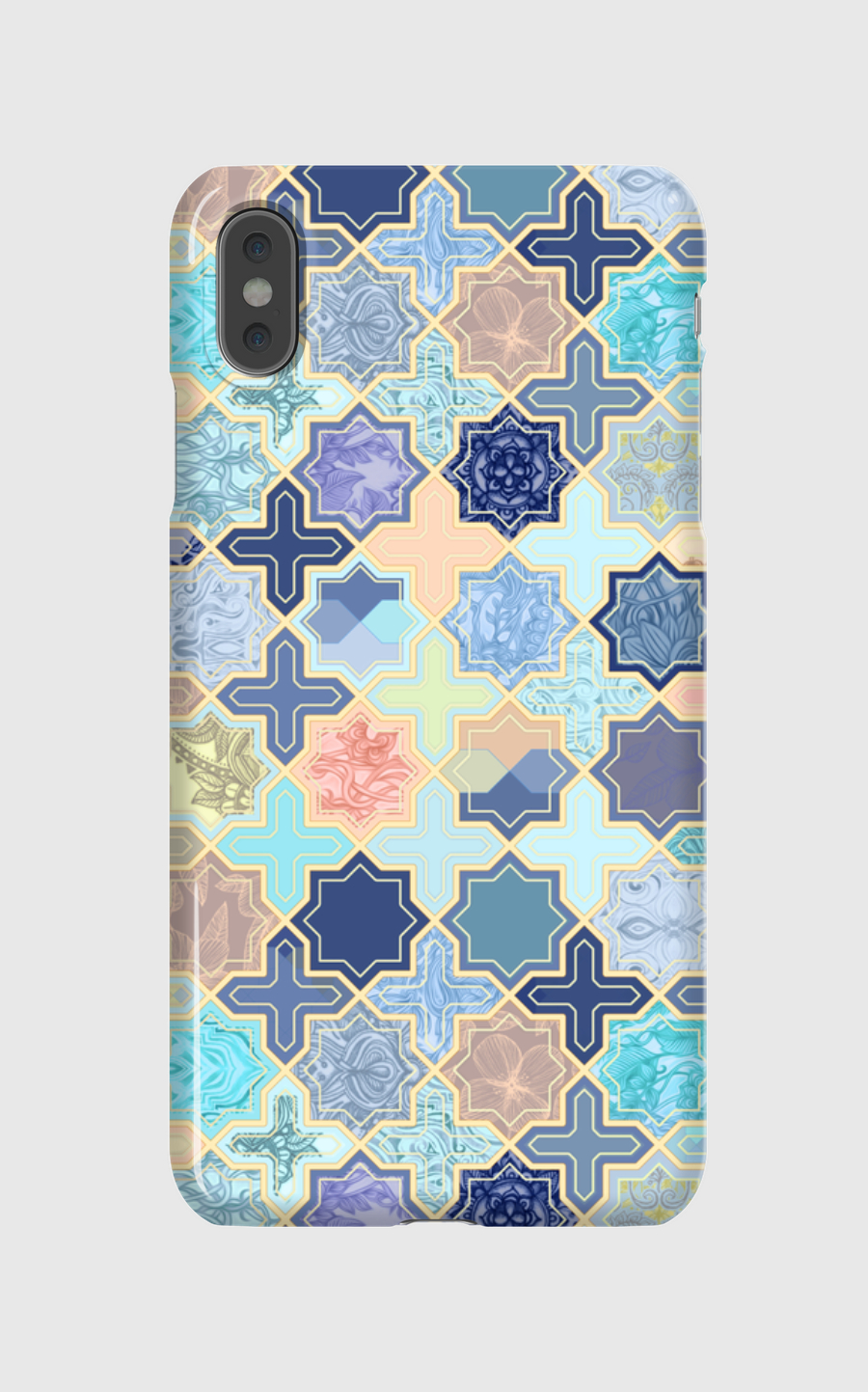 Blush & Blue Geometric