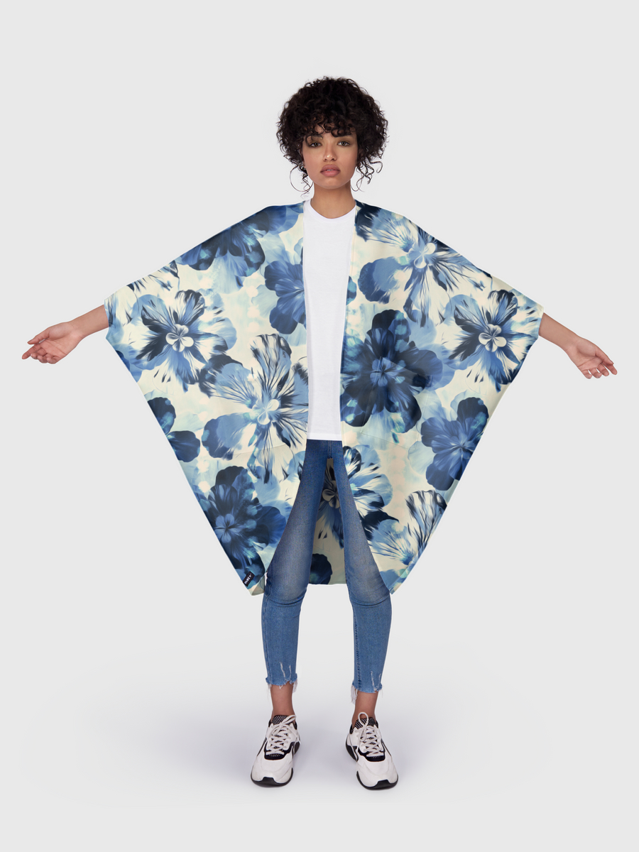 Oversized Indigo Floral