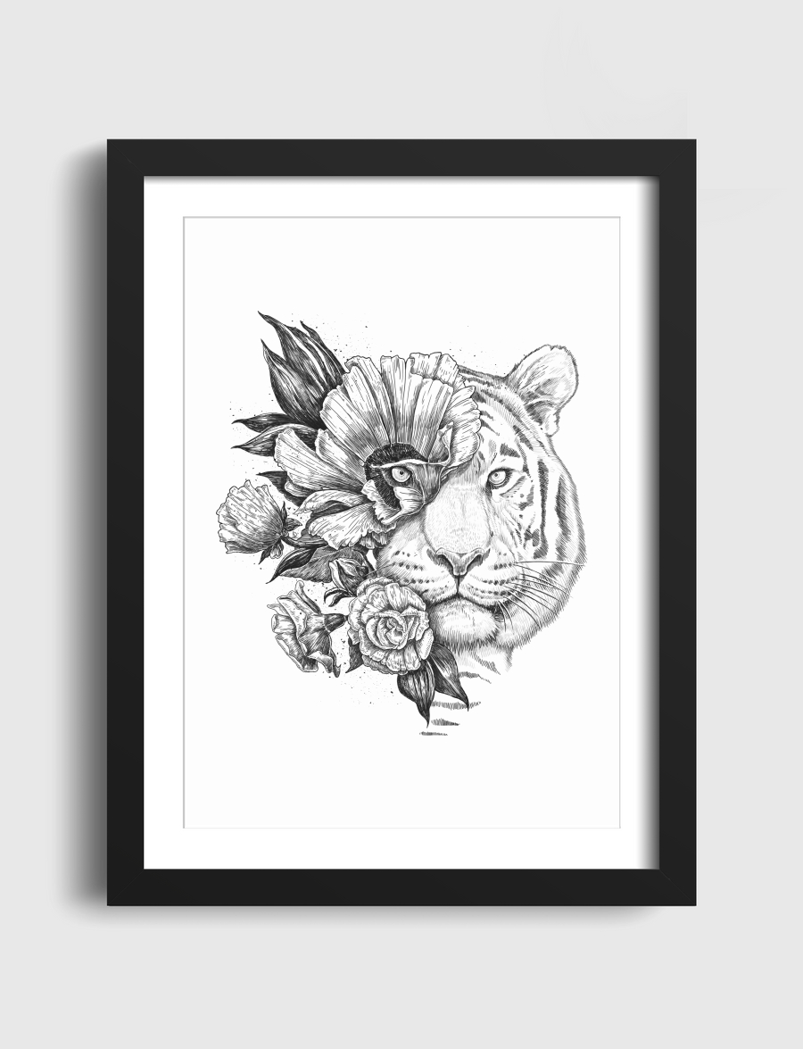 Floral tiger