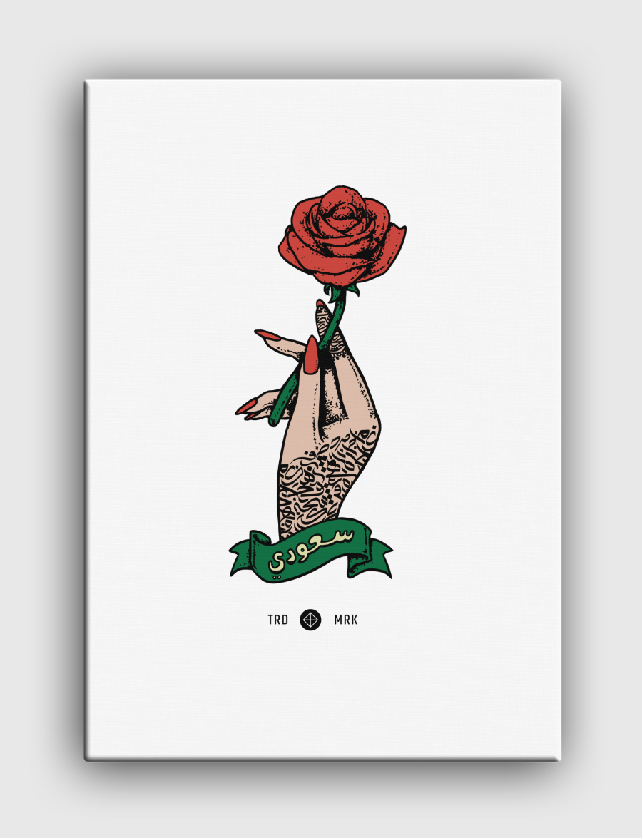 Calligraphy & Roses