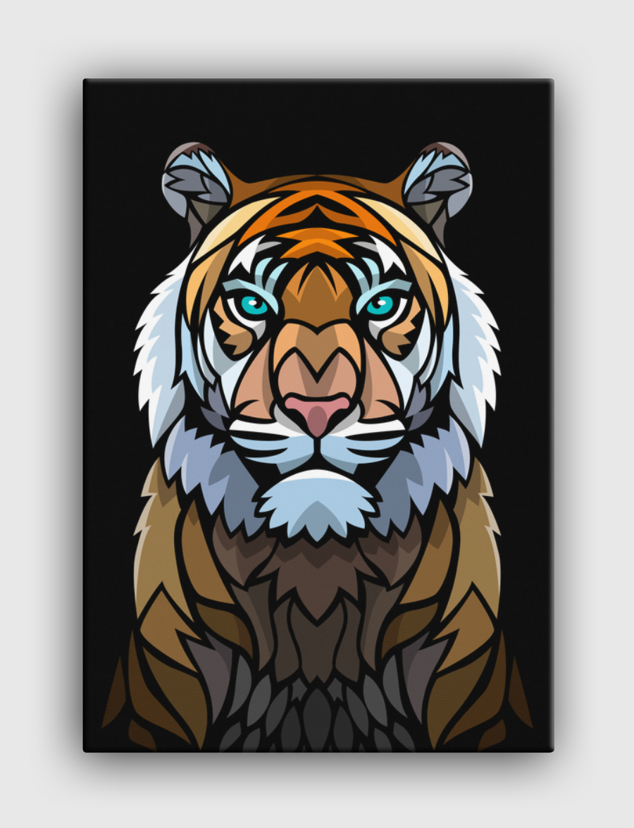 Tribal frontal tiger