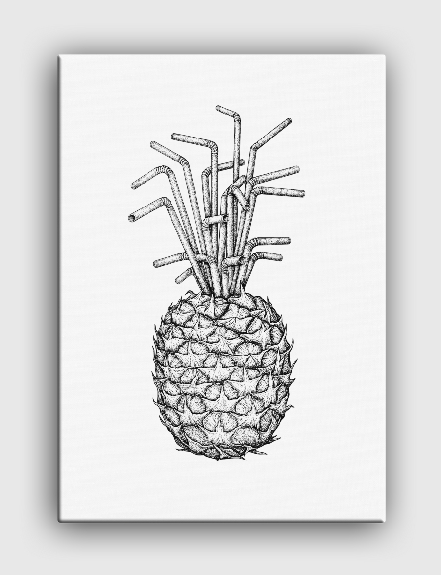 Pineapple straws